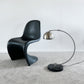 Arco Style Chrome Table Lamp with Black Marble Base // 1990s