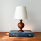 Sculptural Wooden Table Lamp // 1960s